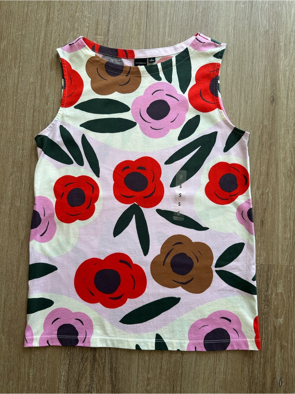 Marimekko x Uniqlo Floral Cotton Sleeveless Top - New - Size S